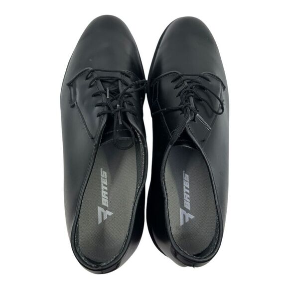 Bates Men's Oxford Dress‎ Shoes Size 12 Black Leather Vibram Sole New Old Stock - Picture 9 of 13